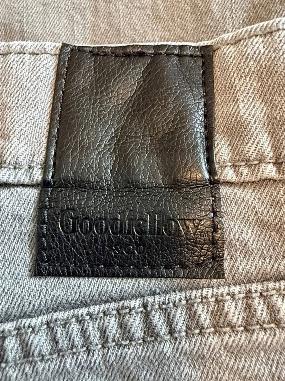 Goodfellow & Co Slim Gray Men's Jeans - Straight Slim Fit, size 34 x 30